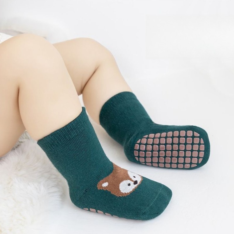 Gripper Foot Walking - Baby Anti Slip Floor Socks Cotton