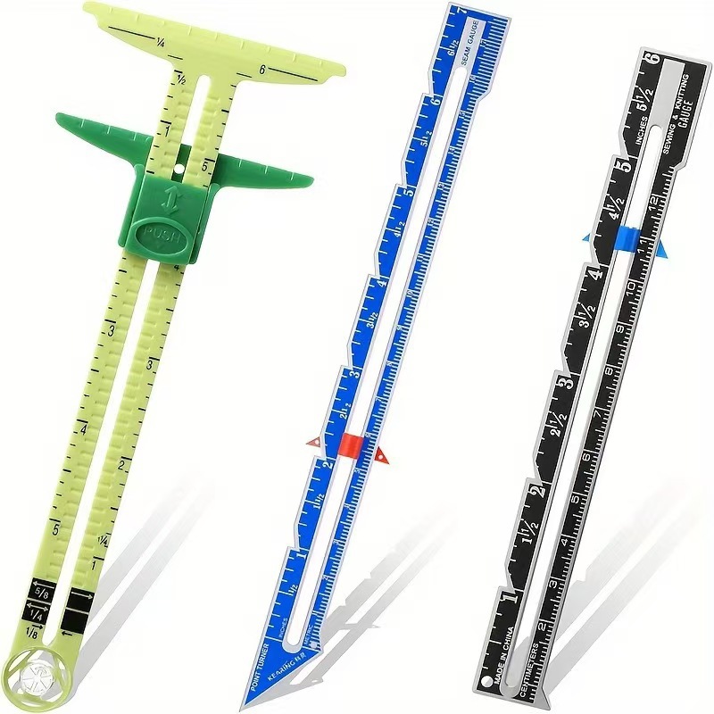 Sewing Lab - 5-IN-1 Sewing Seam Ruler Measuring Gauge