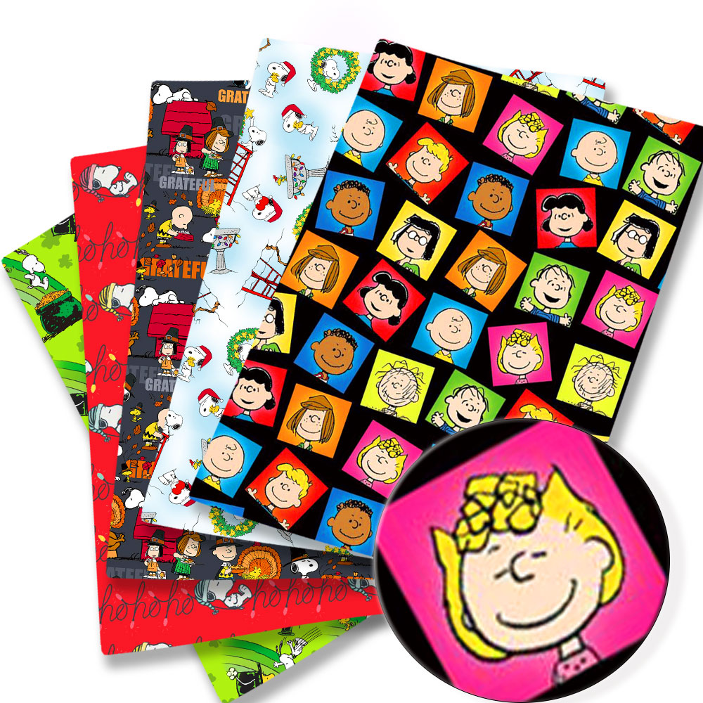 Sewing Textiles - TAKARA TOMY Snoopy fabric140x50CM Cartoon printed