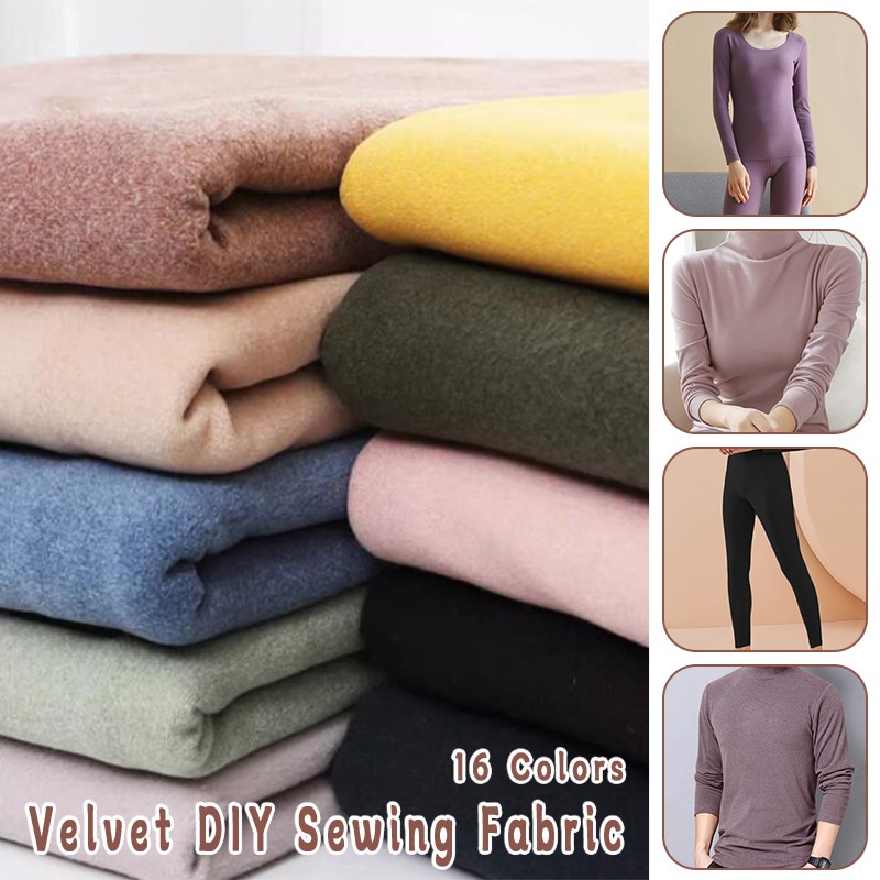 Textile And Sewing Supply - 180x50cm Thicken Velvet Fabric Warm Textile