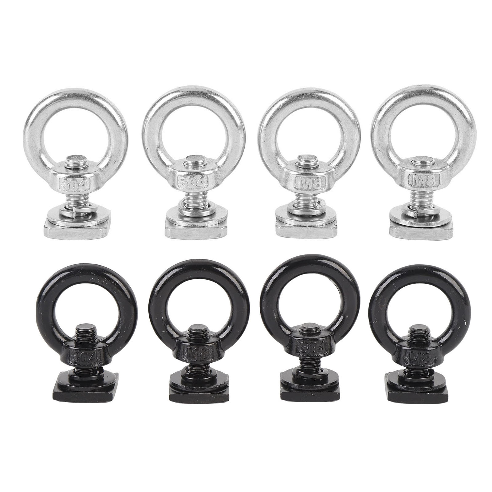 Hook Eye Fastener - Sturdy Stainless Steel Eye Nut Tie