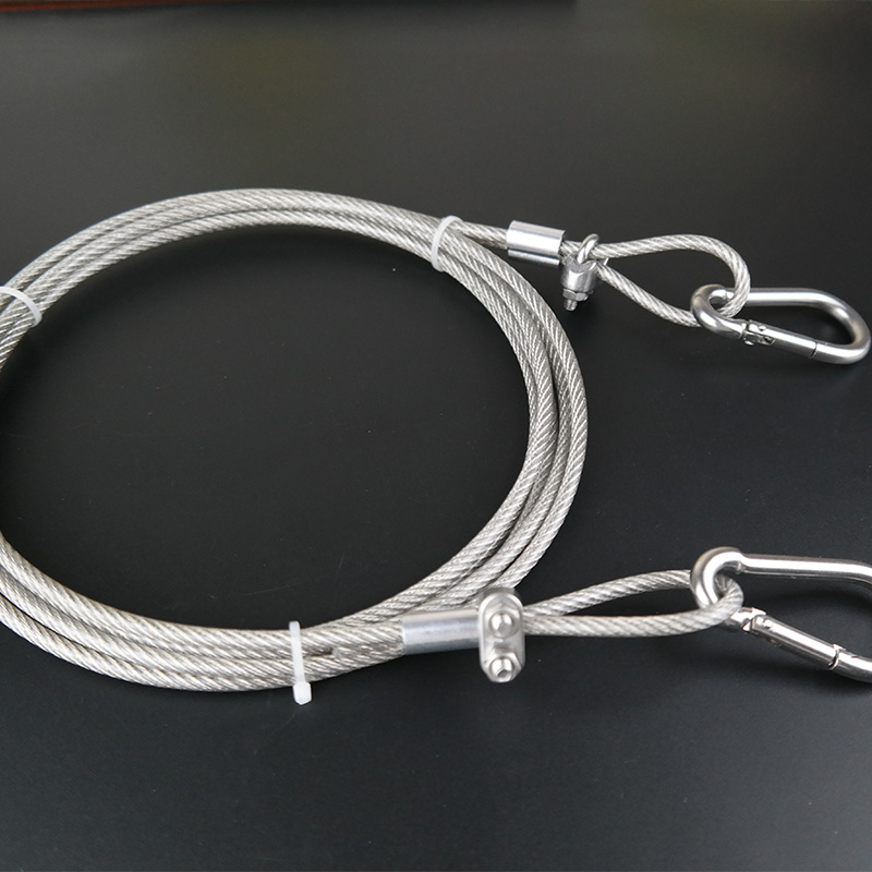 Hook Eye Fastener - PVC Coated Stainless Steel Wire Rope