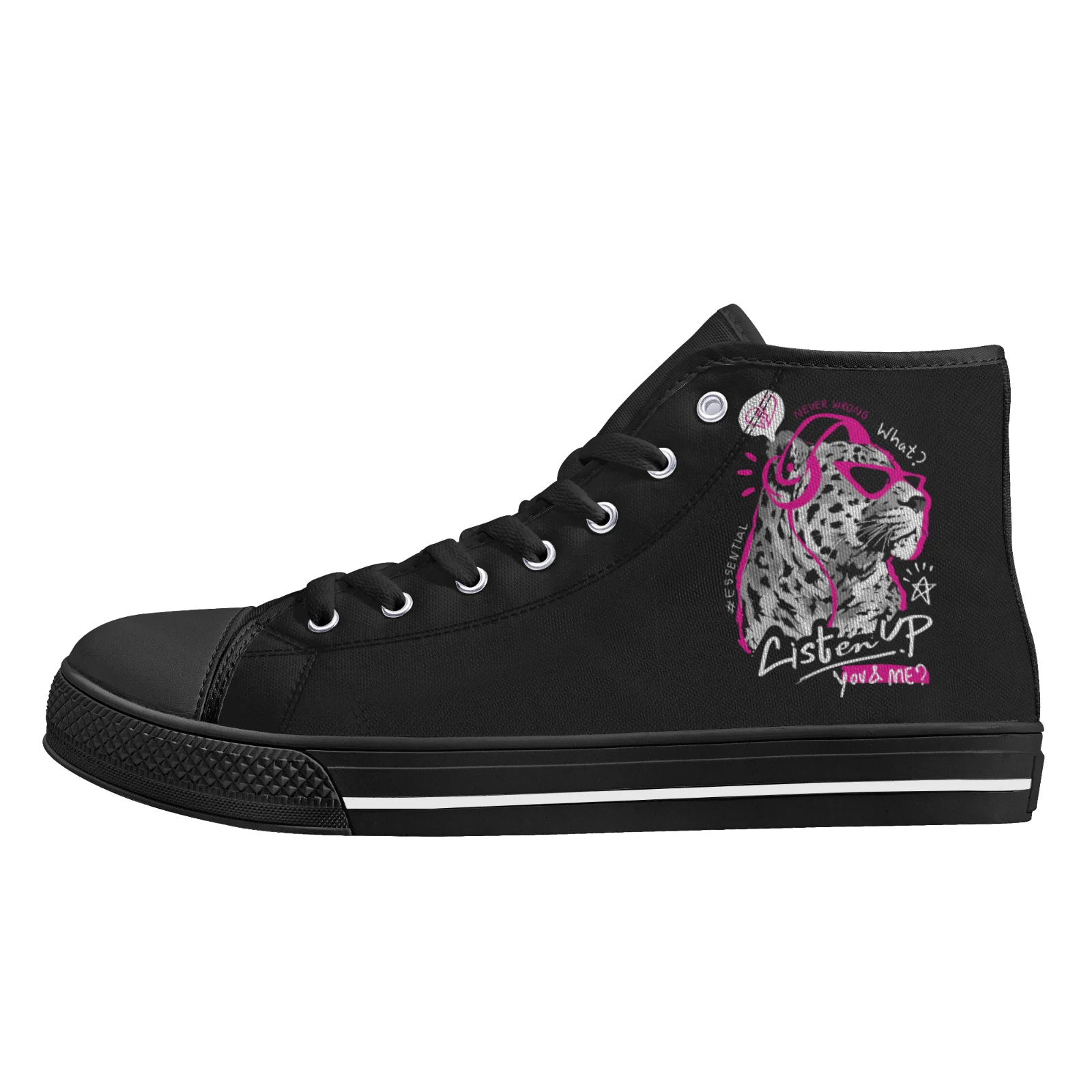 Sewing Custom - Custom Shoes Tiger Graphic Classic High