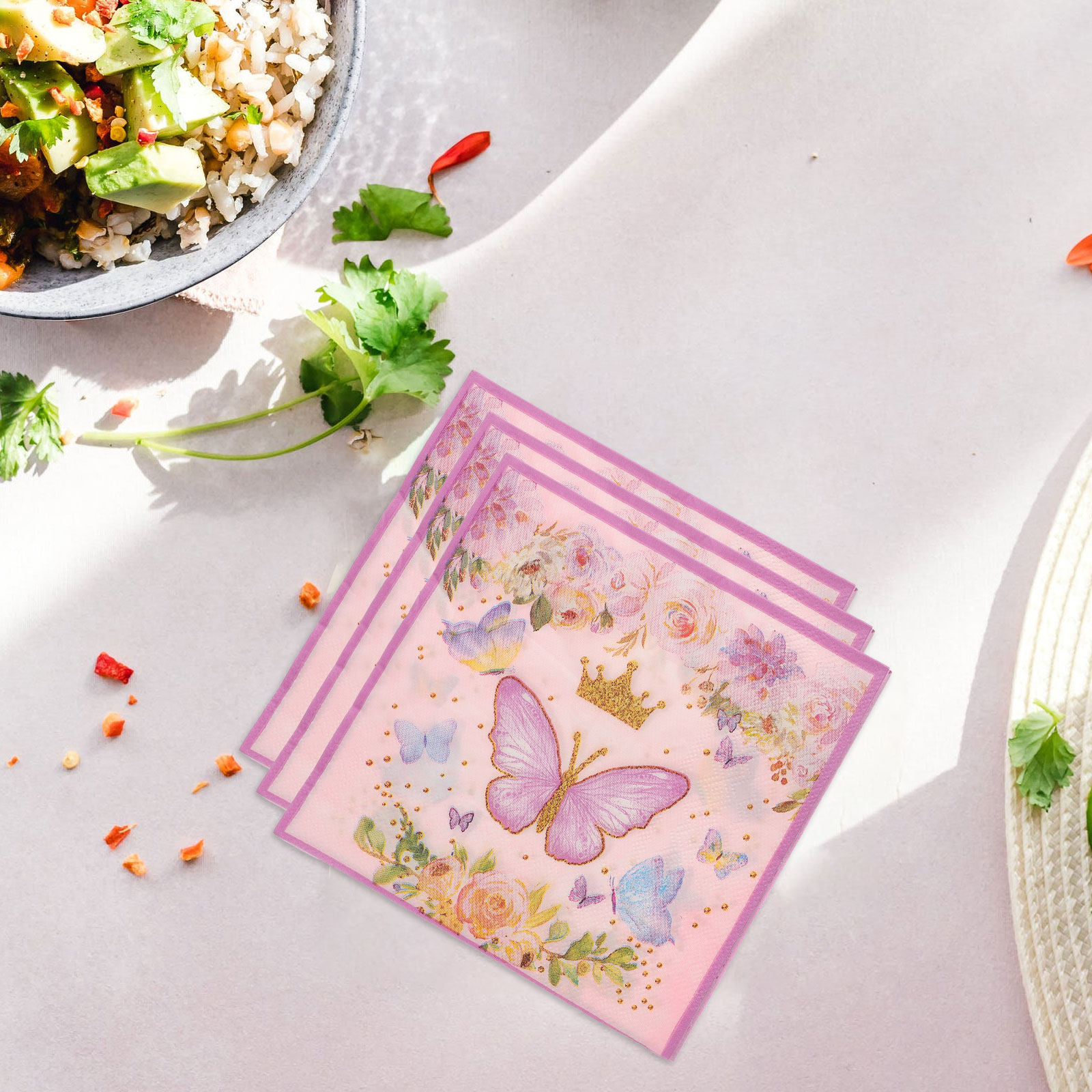 Pattern Tissue Paper - Butterfly Printed 2 Boxes Decorative Tissue