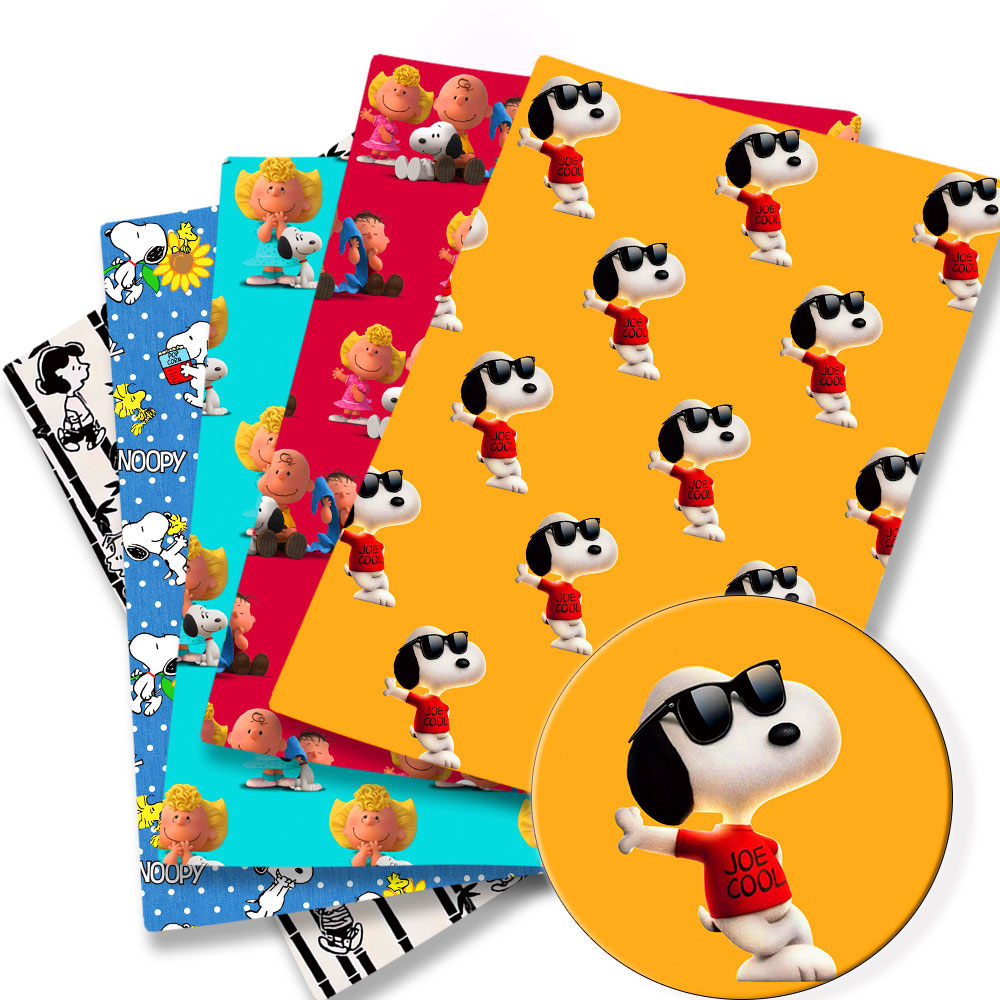 Sewing Textiles - TAKARA TOMY Snoopy fabric140x50CM Cartoon Polyester