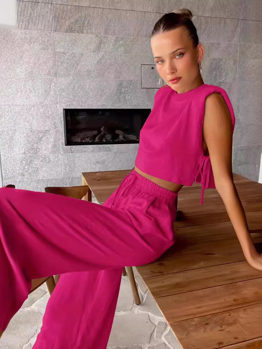 Shoulder Pad Set In - Fashionable Women's Two-Piece Set with Shoulder