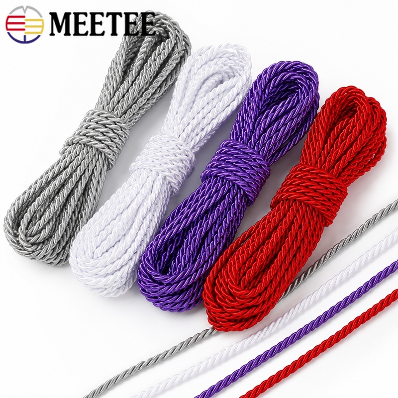 Sewing Textiles - 20Meters 5mm Cotton Nylon Blend Three