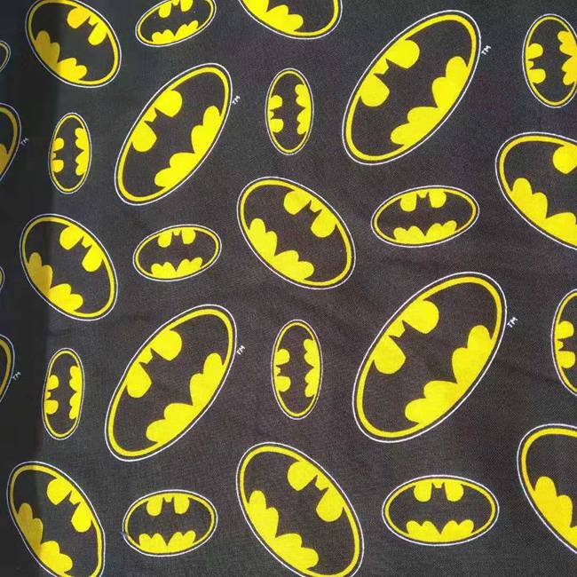 Sewing Textiles - 140cm Width Cartoon Batman Logo Design