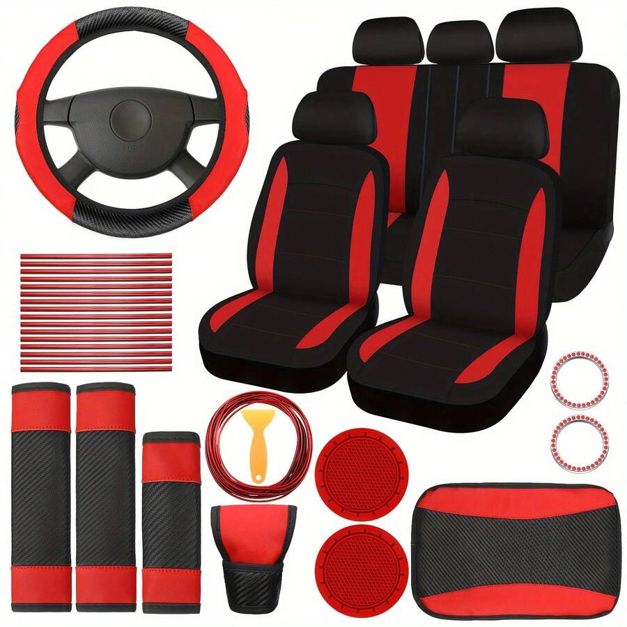 Shoulder Pad Set In - Suitable For Women, 41-Piece Car Interior