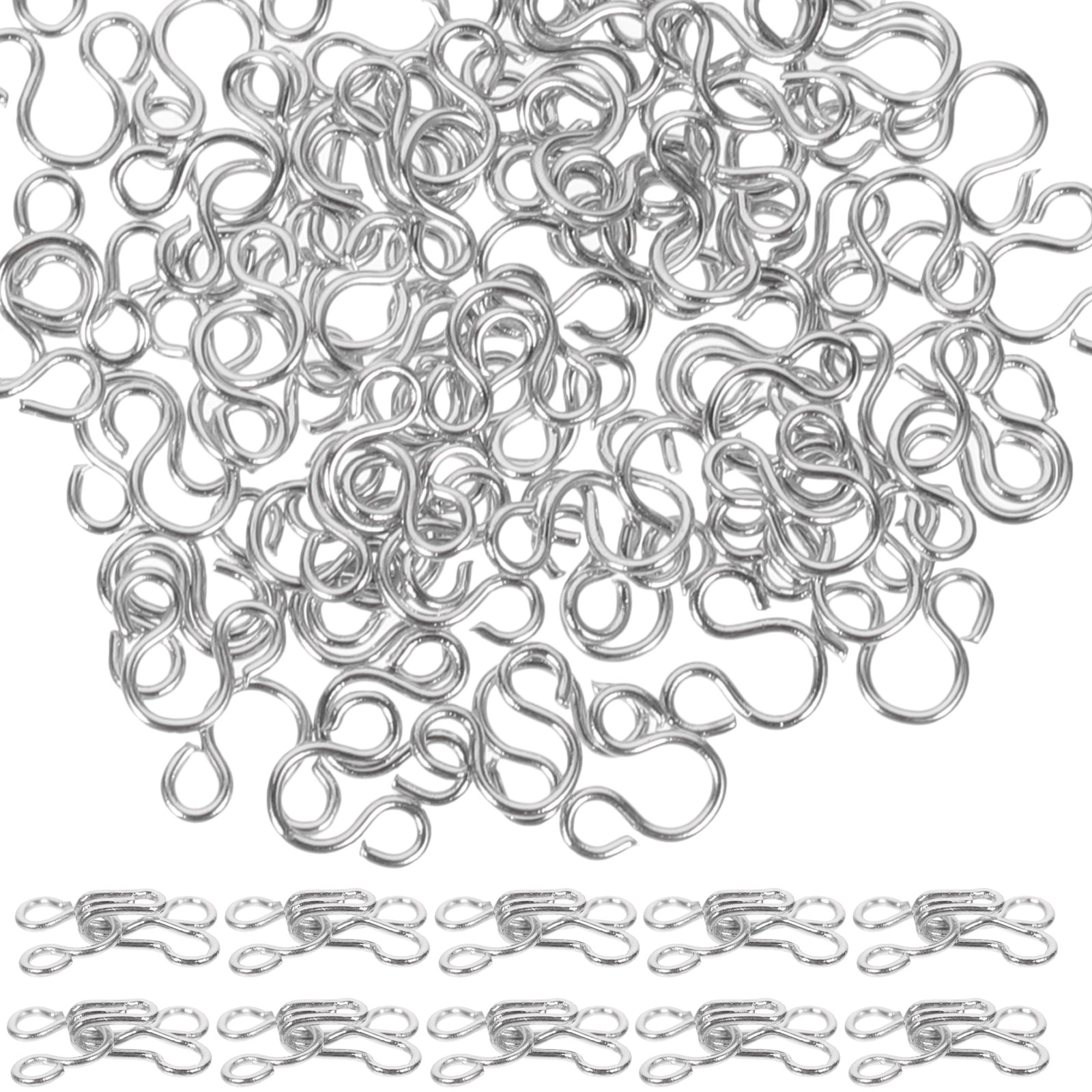 Hook Eye Fastener - 100Pcs Copper Hook and Eye Closure