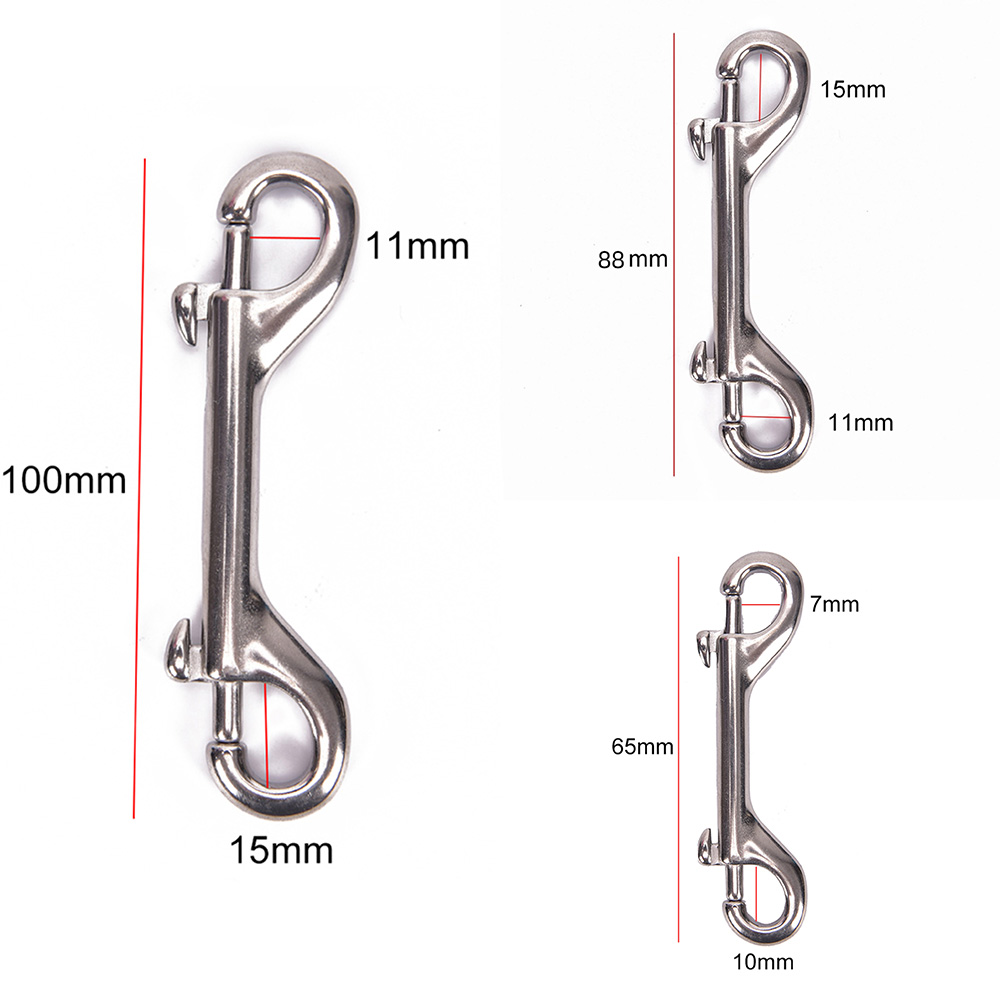 Hook Eye Fastener - 65mm/88mm/100mm Double Ended Scuba Diving Hook