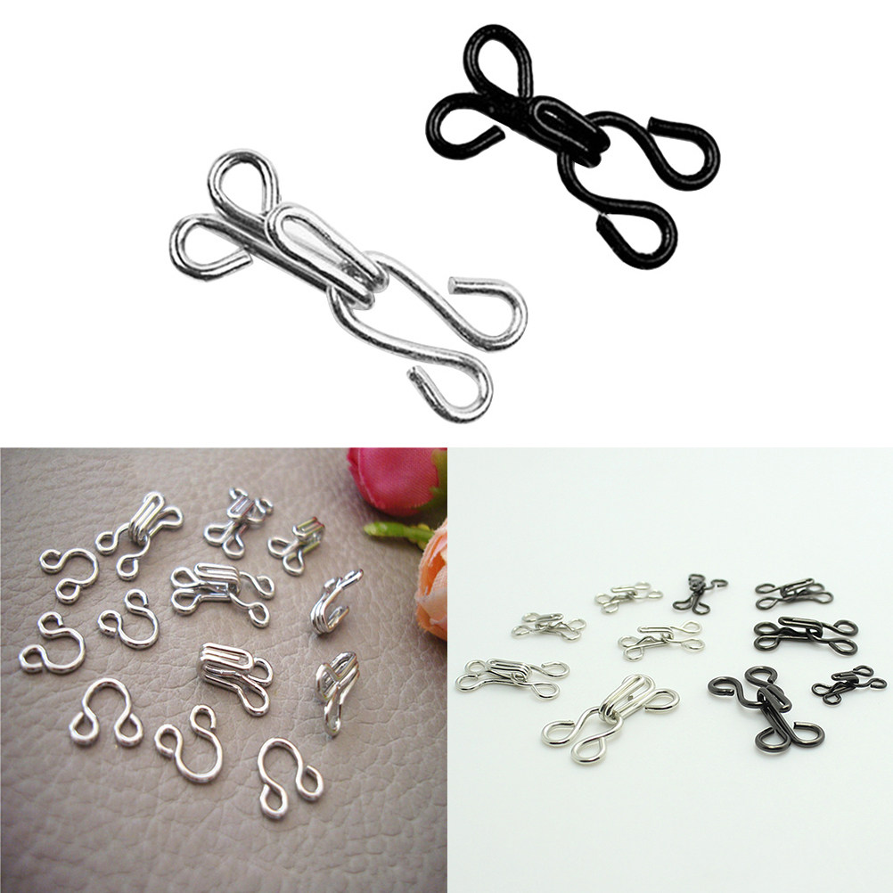 100Pcs Metal Hook and Eye Clos - Hook Eye Fastener ulasan dan harga