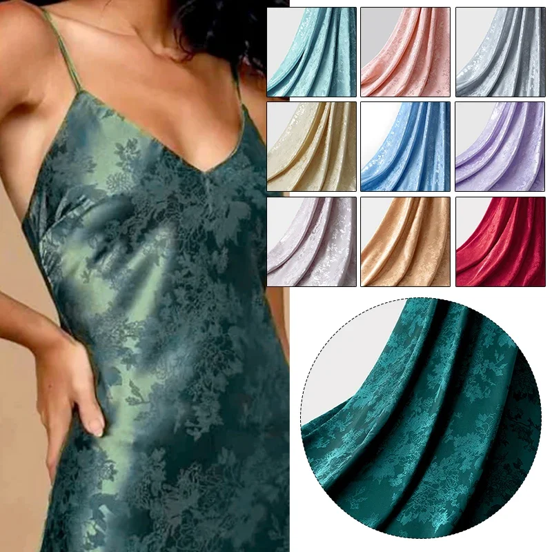 100x150cm Floral Jacquard Sati - Textile And Sewing Supply ulasan dan harga
