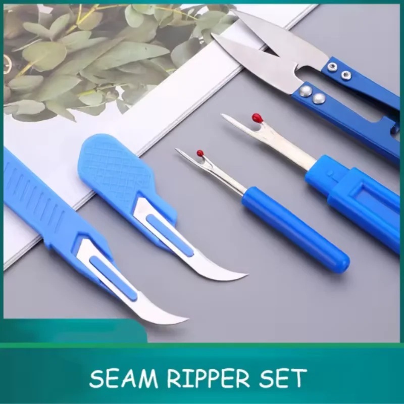 5 pieces of blue sewing tear m - Sewing Kit ulasan dan harga