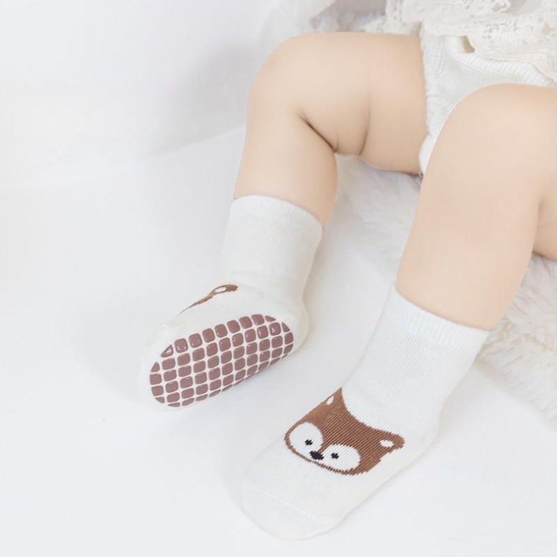 Baby Anti Slip Floor Socks Cot - Gripper Foot Walking ulasan dan harga