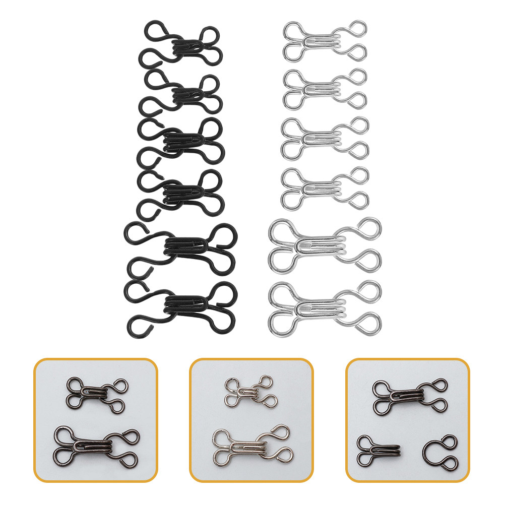 120Pcs Clothes Hooks Sewing Ey - Hook Eye Fastener ulasan dan harga