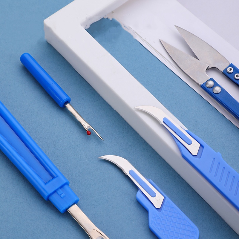 5 Pieces Of Blue Sewing Tear M - Sewing Kit ulasan dan harga