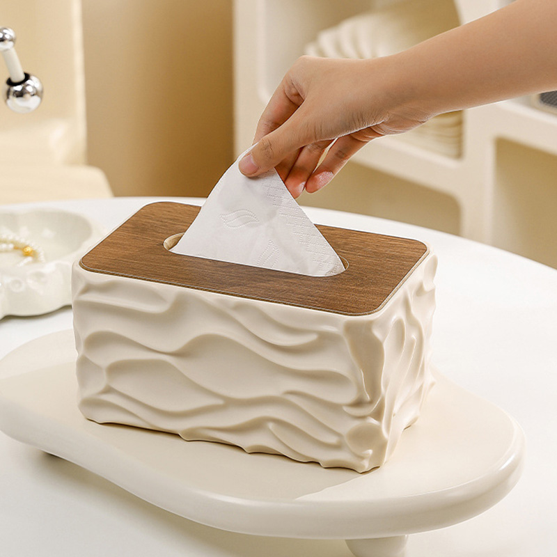 Desktop Tissue Box Wave Patter - Pattern Tissue Paper ulasan dan harga