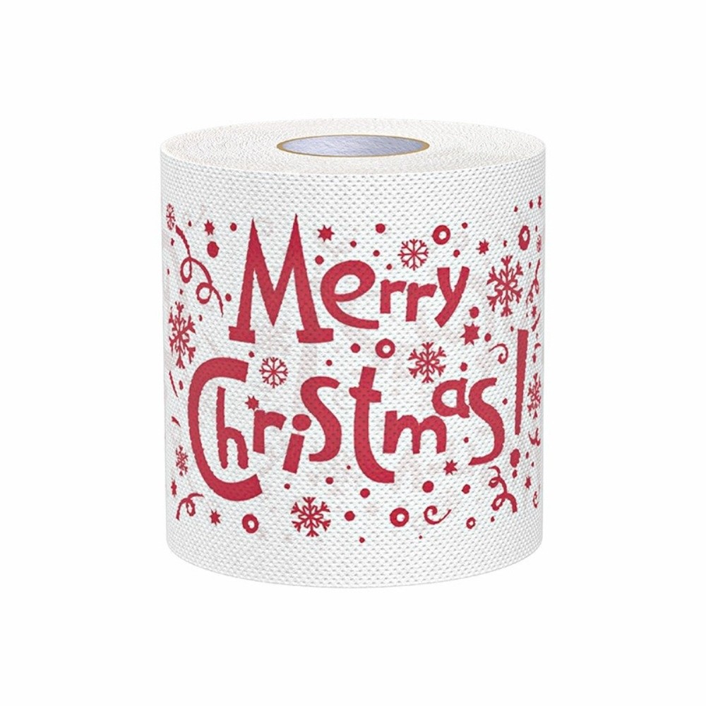 Santa Printed Christmas Toilet - Pattern Tissue Paper ulasan dan harga