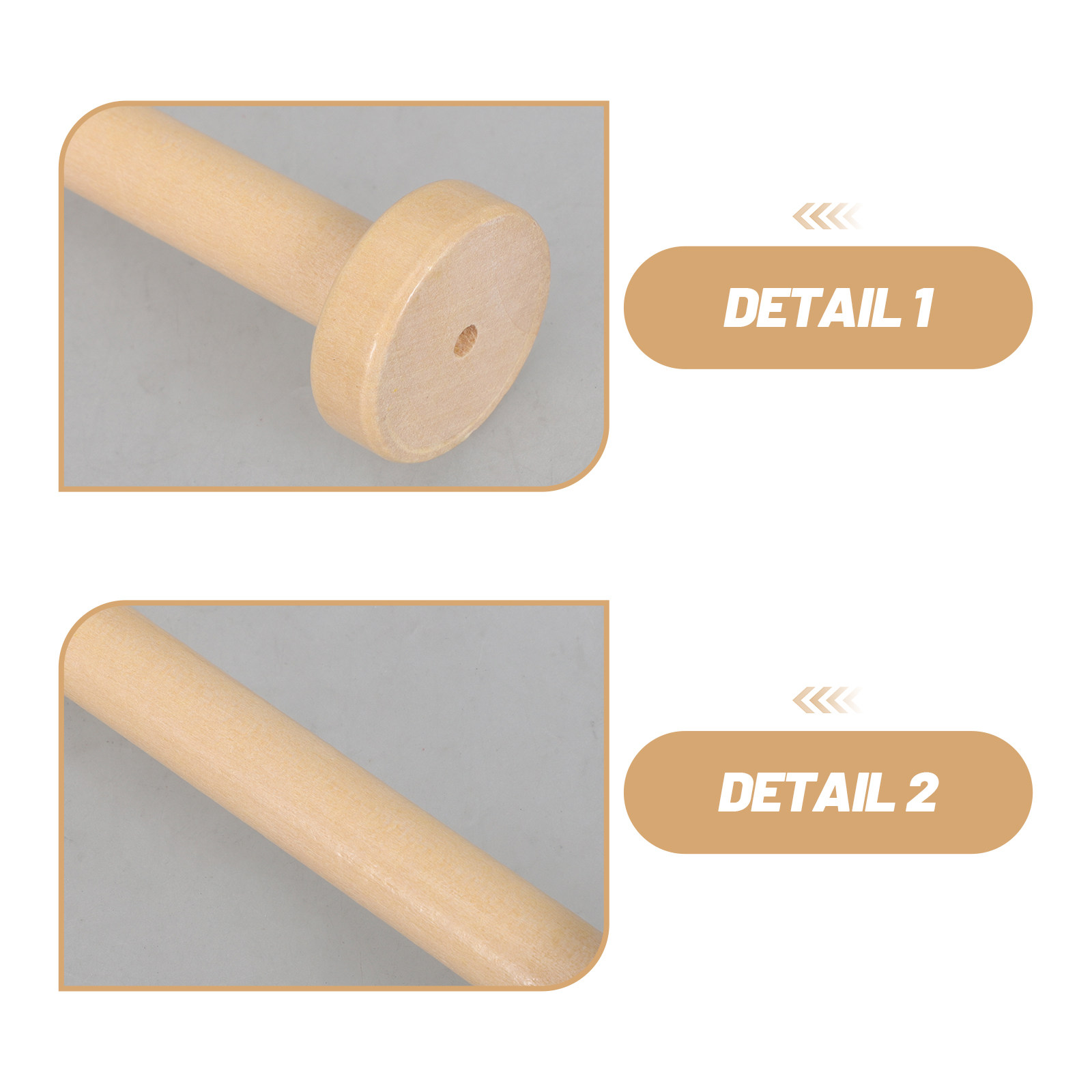 5Pcs Wooden Spools Natural Vin - Sewing Textiles ulasan dan harga
