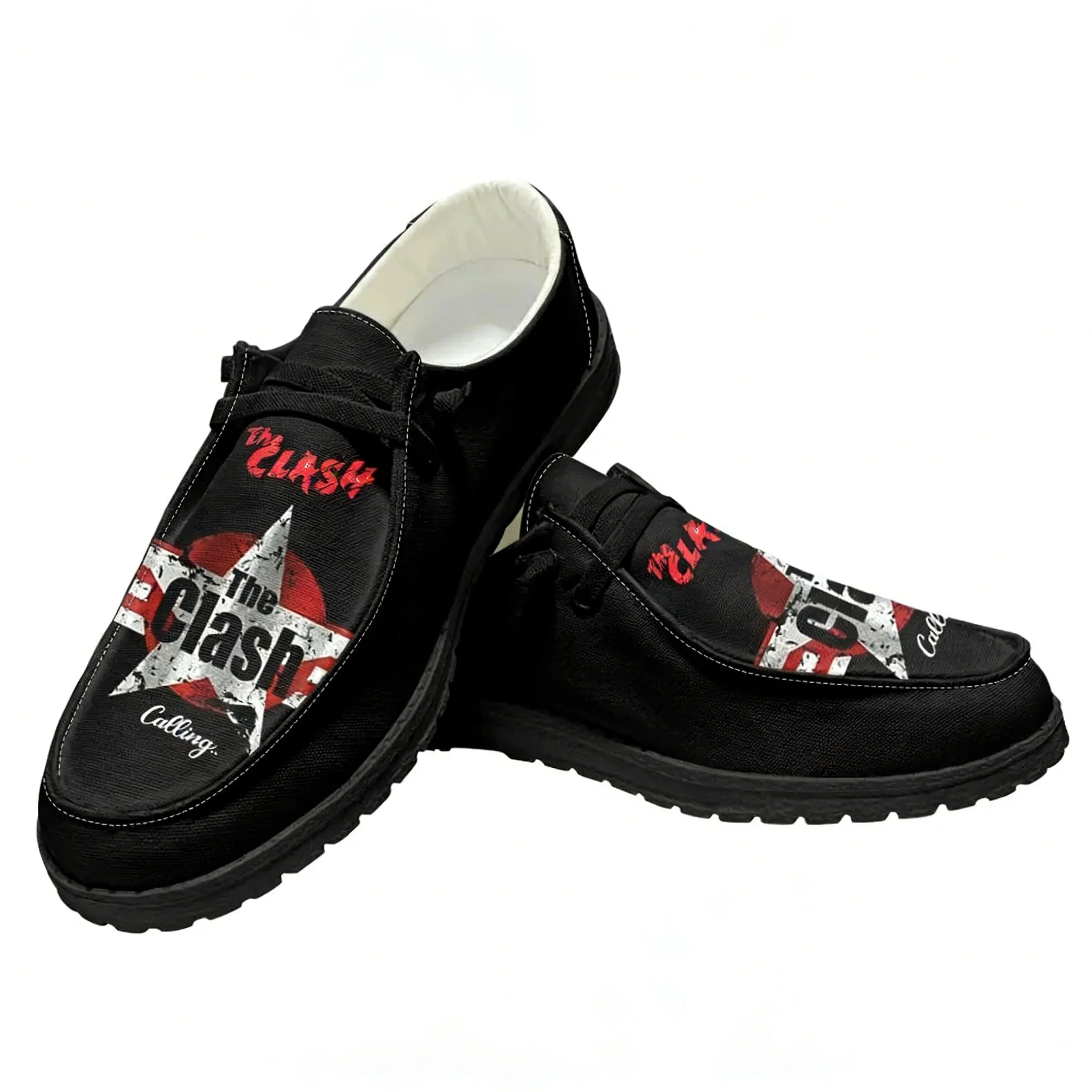 The Clash Rock Band Casual Sho - Sewing Custom ulasan dan harga