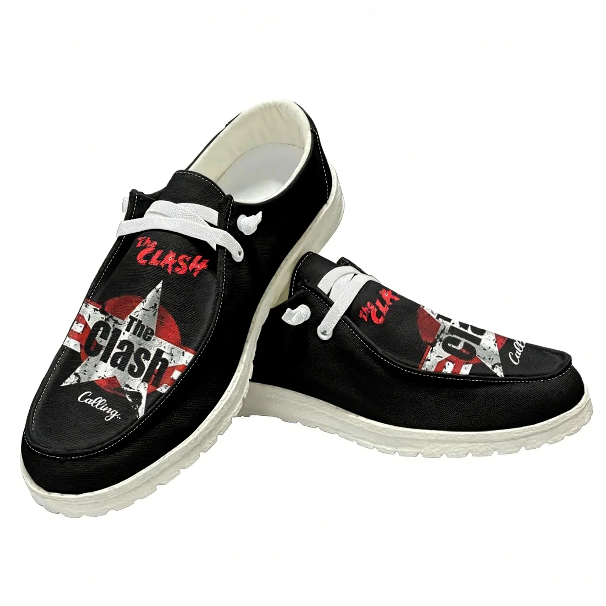 The Clash Rock Band Casual Sho - Sewing Custom ulasan dan harga