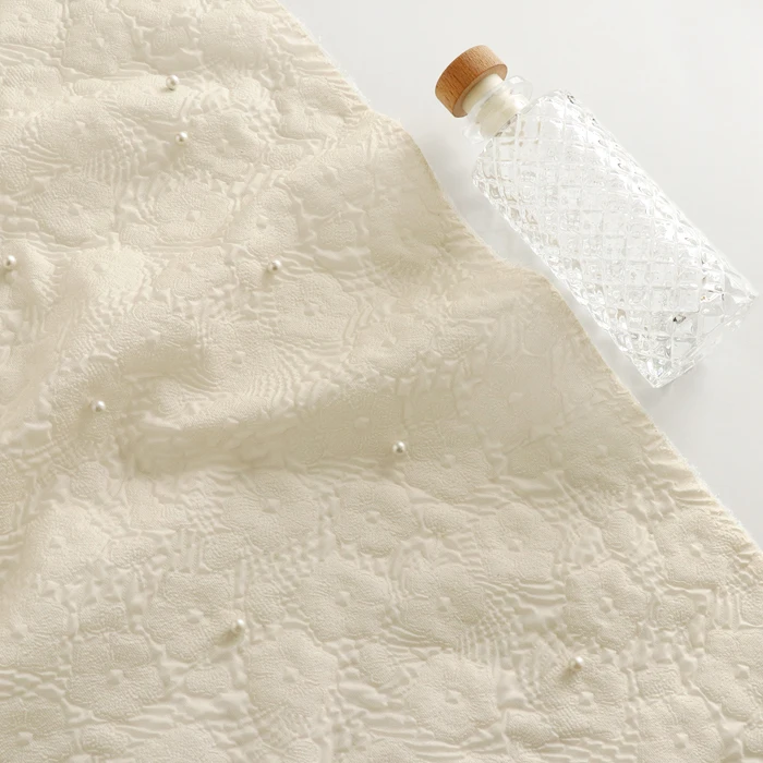 100x140cm Pearl Beads Jacquard - Textile And Sewing Supply ulasan dan harga