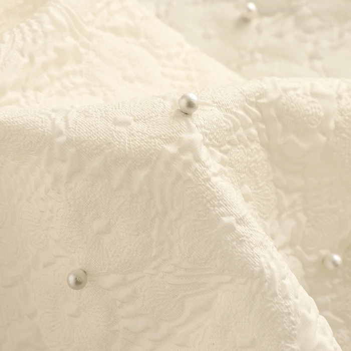 100x140cm Pearl Beads Jacquard - Textile And Sewing Supply ulasan dan harga