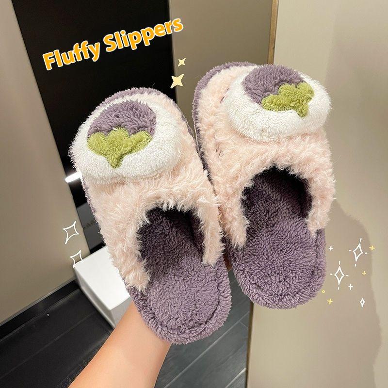 Women fluffy Cotton Slippers W - Sewing House ulasan dan harga