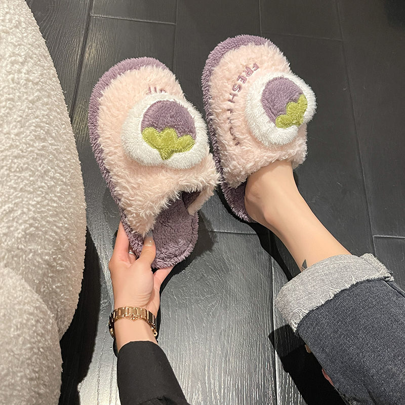Women fluffy Cotton Slippers W - Sewing House ulasan dan harga