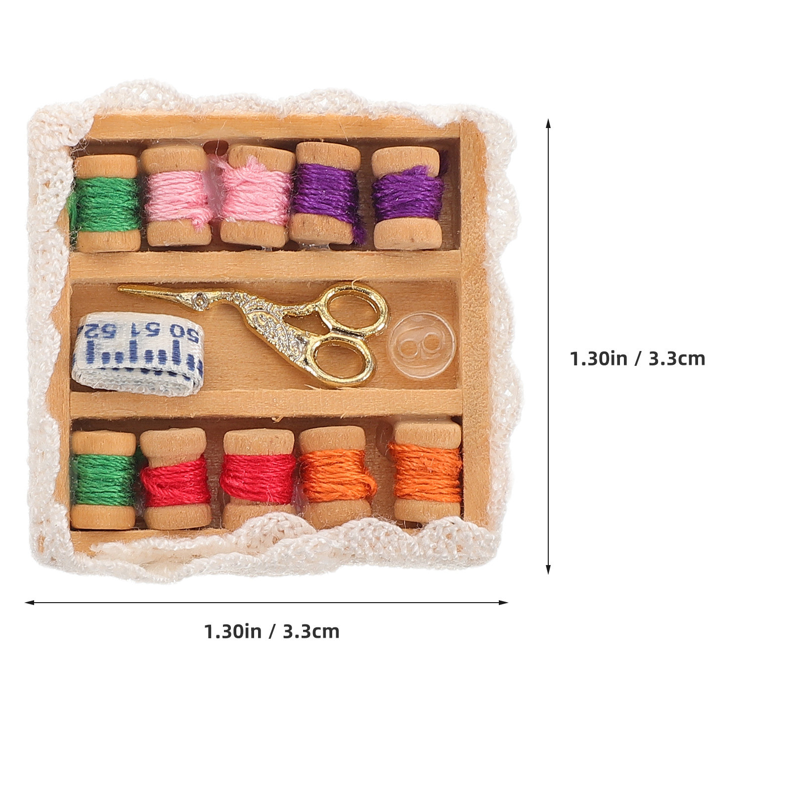 1Set Miniature Sewing Accessor - Sewing House ulasan dan harga