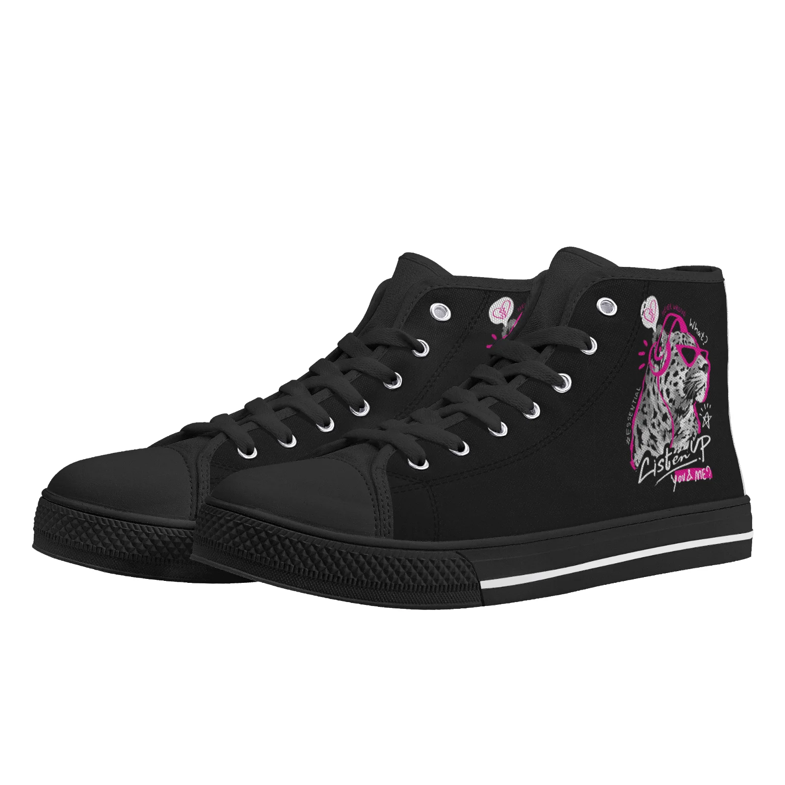 Custom Shoes Tiger Graphic Cla - Sewing Custom ulasan dan harga