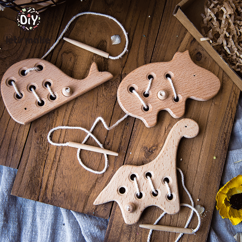 Wooden Kindergarten Mouse Thre - Sewing Thread Production ulasan dan harga