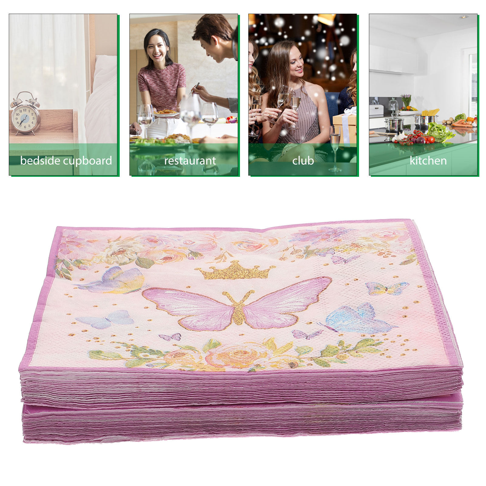 Butterfly Printed 2 Boxes Deco - Pattern Tissue Paper ulasan dan harga