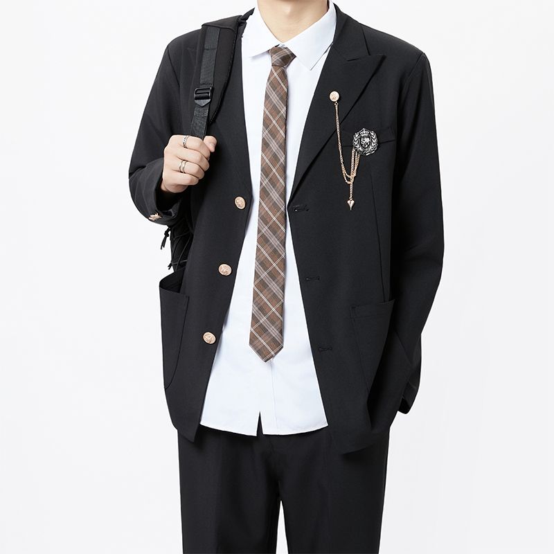 Casual Youthful Boys' Uniform  - Shoulder Pad Set In ulasan dan harga
