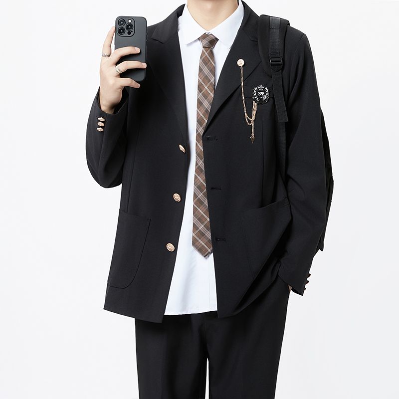 Casual Youthful Boys' Uniform  - Shoulder Pad Set In ulasan dan harga