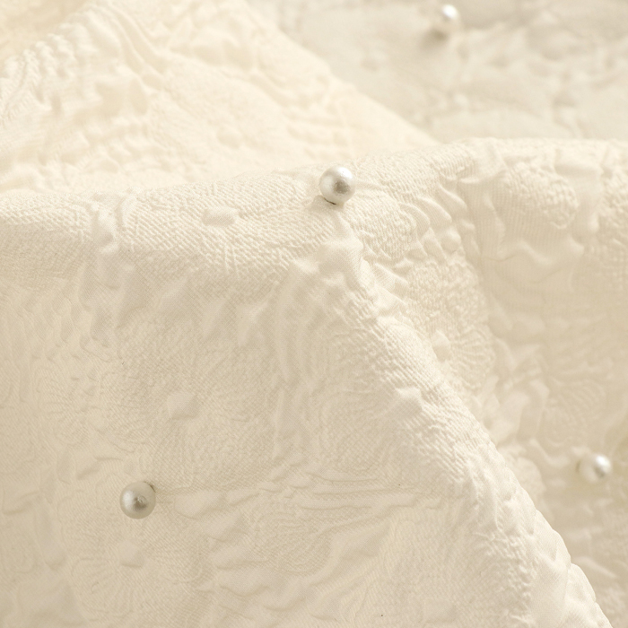 100x140cm Pearl Beads Jacquard - Textile And Sewing Supply ulasan dan harga