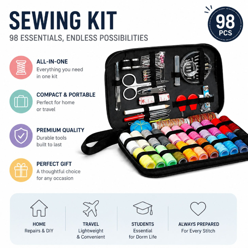 68/98PCS Sewing Accessories To - Sewing House ulasan dan harga