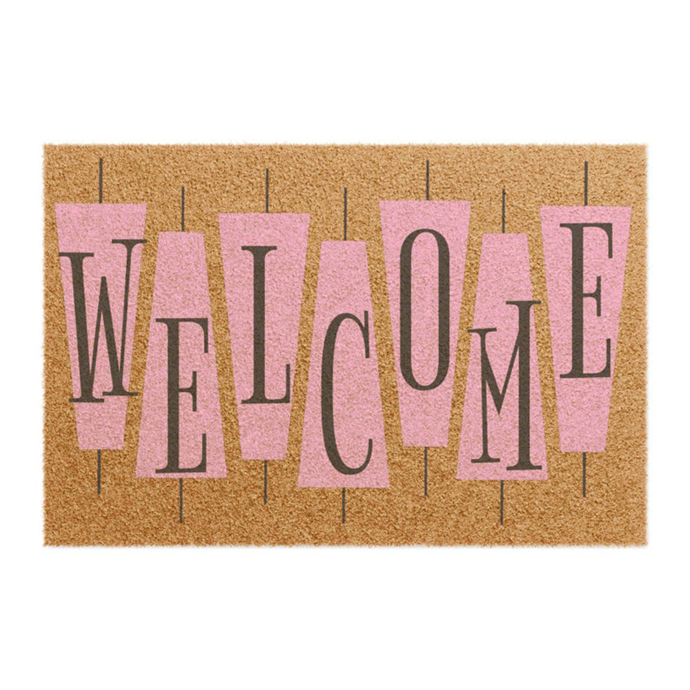 Retro Pink Cute Doormat Welcom - Century Textile & Sewing Supply Avenue C North Saskatoon Sk ulasan dan harga