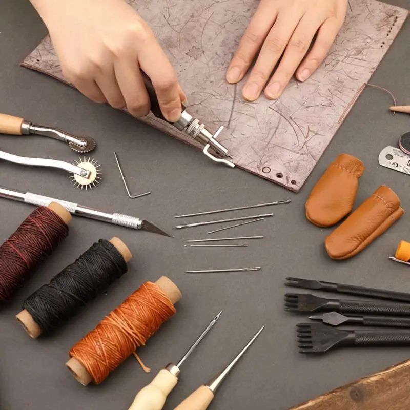 Shoe Leather Sewing Kit with A - Sewing Thread Production ulasan dan harga