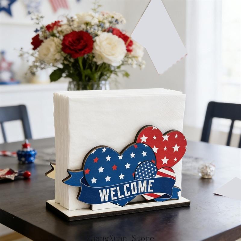 4PCS Wooden Tissue Paper Dispe - Pattern Tissue Paper ulasan dan harga