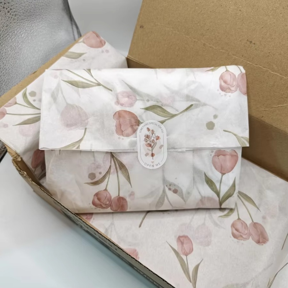 Elegant Floral Tulip Patterned - Pattern Tissue Paper ulasan dan harga