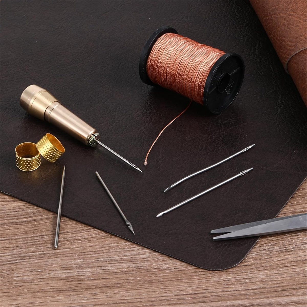 9pcs Leather Sewing Awl Kit wi - Sewing Kit ulasan dan harga