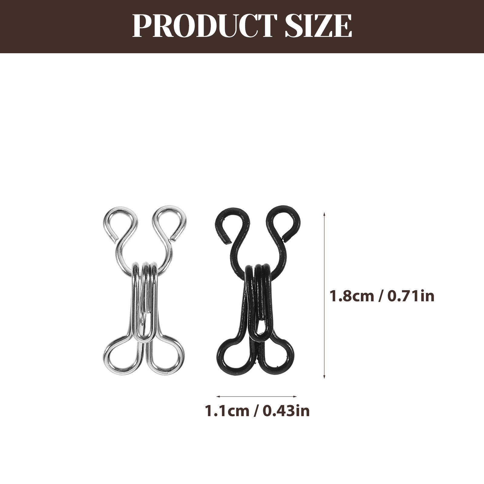 50Pcs Easy Sew Hook and Eye Cl - Hook Eye Fastener ulasan dan harga