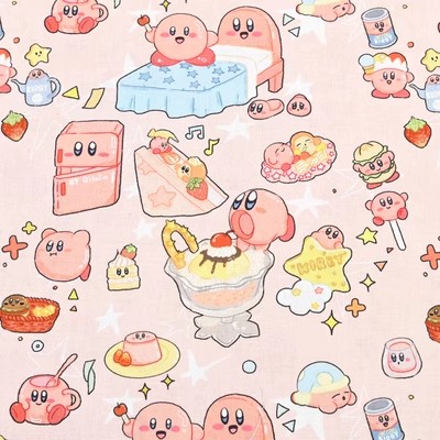 Cartoon Kirby 100 Cotton Fabri - Sewing Textiles ulasan dan harga