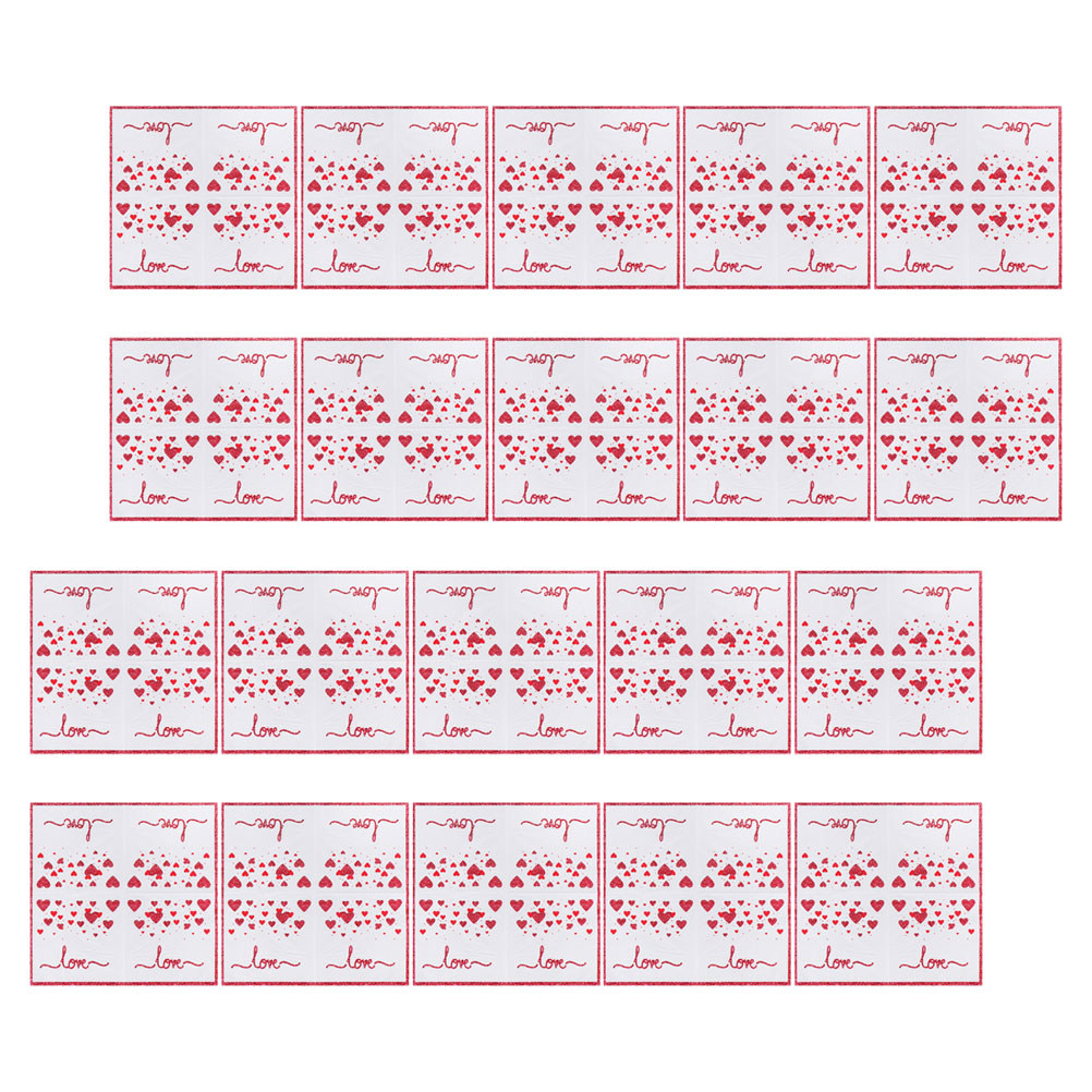 40Pcs Elegant Love Print Dispo - Pattern Tissue Paper ulasan dan harga